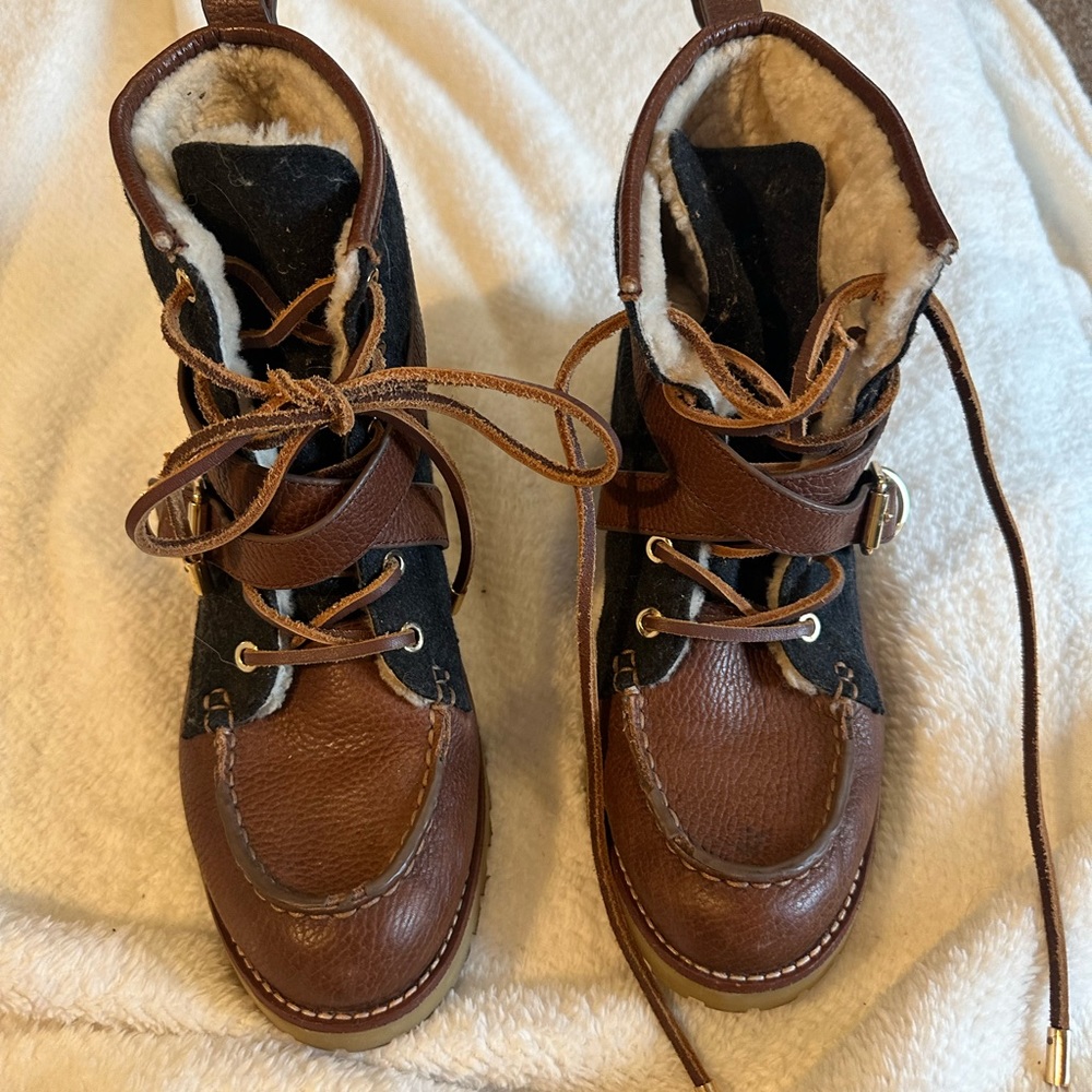 USED Tory Burch Samson Boots - size 10